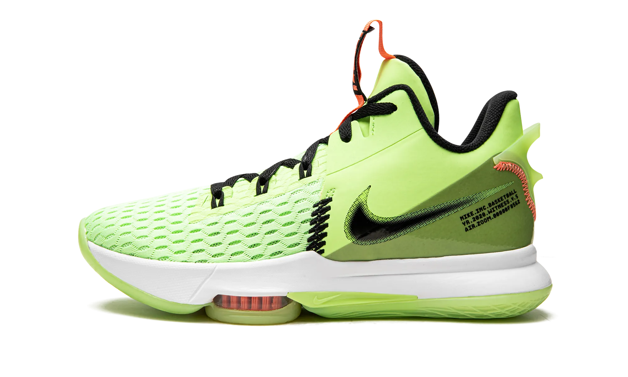 LeBron Witness V "Lime Glow" Torsion Response Midsole