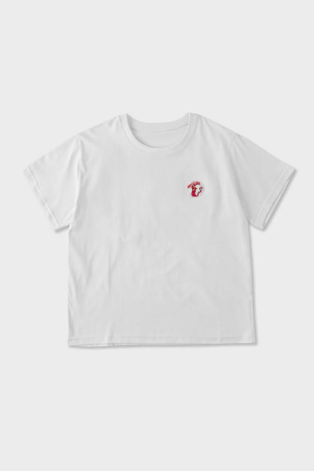 Biodegradable Textile college LED Missing Cat Tee Crop