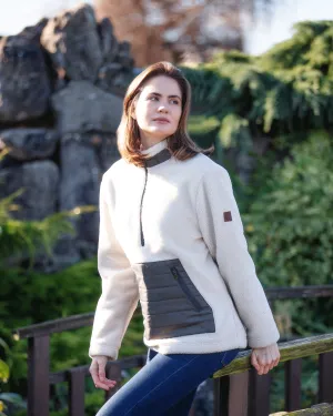 LF001 - Ladie's 1/2 Zip Sherpa Fleec - GREEN fall season