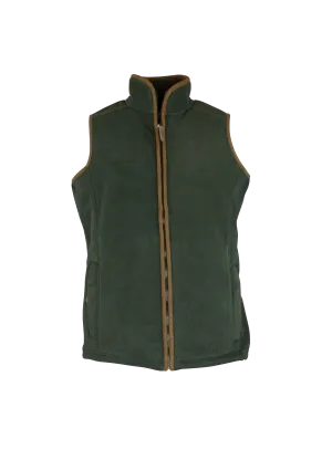 Lounge Wear LF201 - Ladie's Fleece Gilet - GREEN
