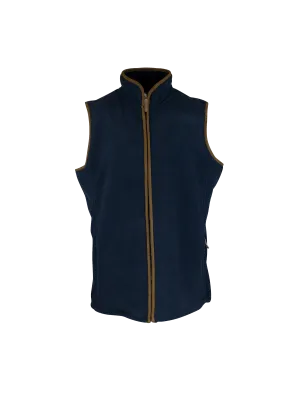LF201 - Ladie's Fleece Gilet - NAVY Low Key Cool Season