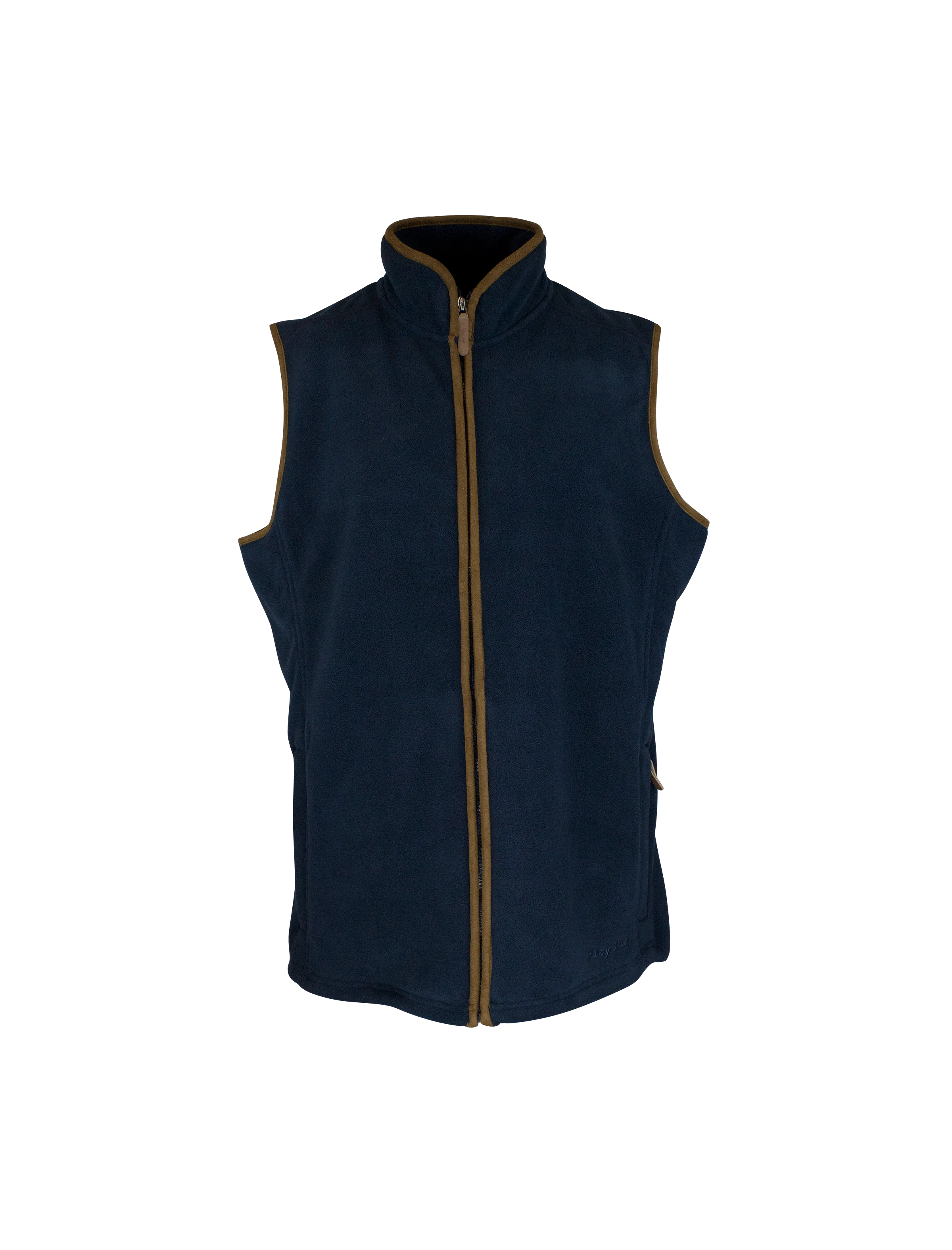 LF201 - Ladie's Fleece Gilet - NAVY Layered Outfit