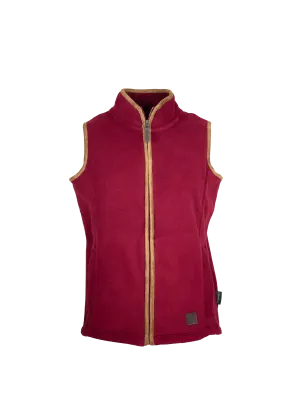 LF201 - Ladie's Fleece Gilet - RUBY Cold Trail