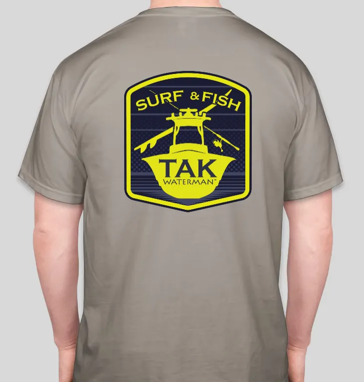 High Quality Printing Surf n Fish | Center Console | Grey