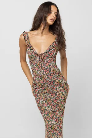 Lightweight Wear Cocktail-Party Goldie Dress in Fig