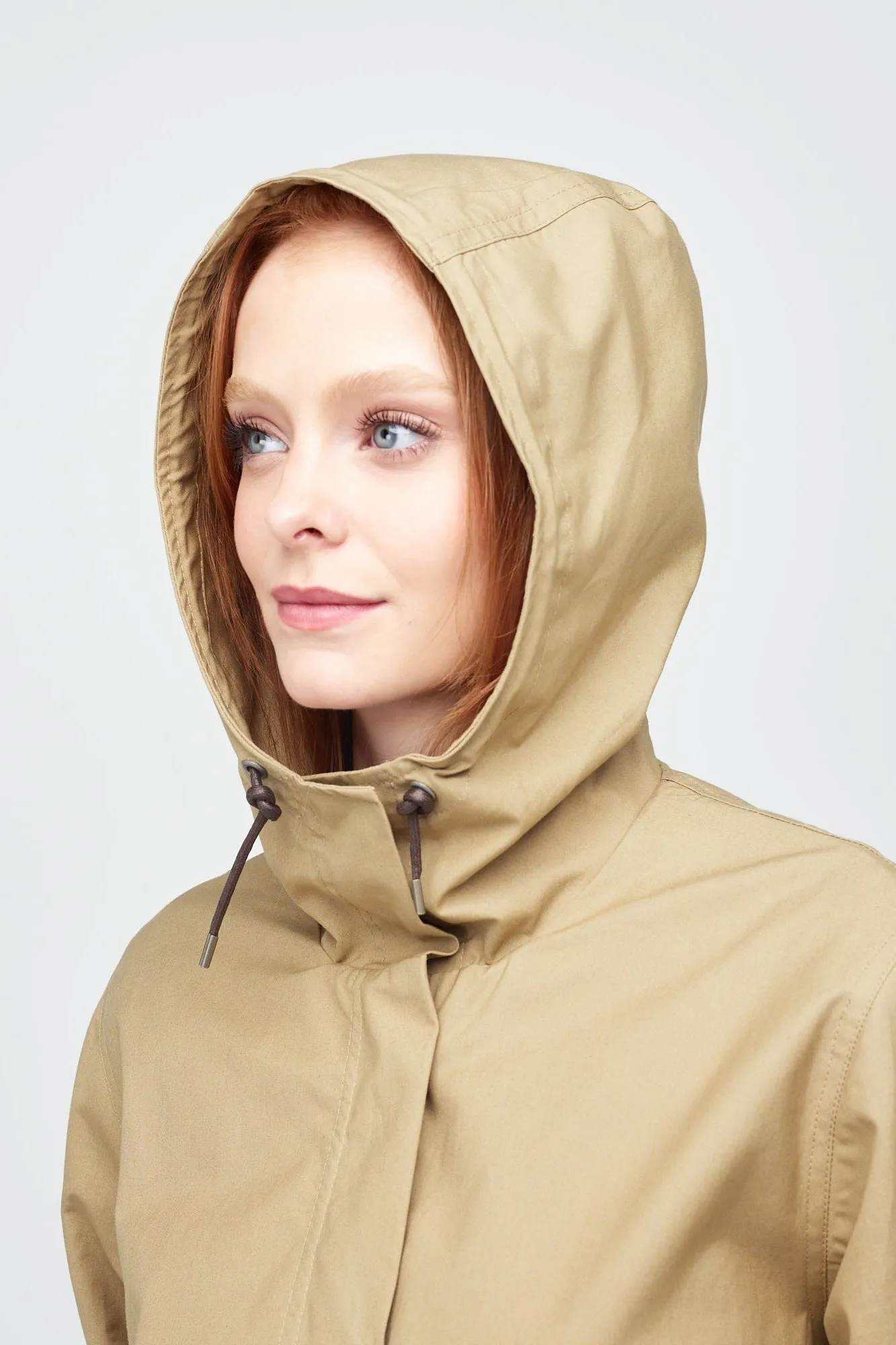 Women's Long Parka - Stone Soft Weather Wear