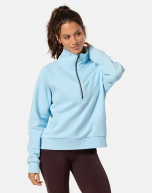 Clubhouse Quarter Zip in Baby Blue Pullover