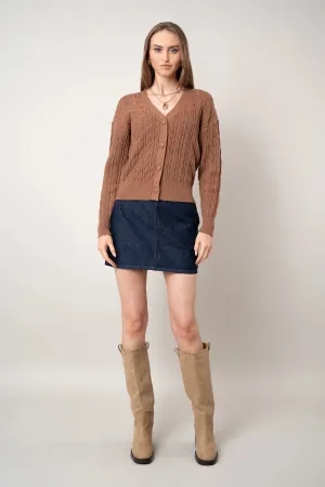 The Textured Pointelle Cardigan Sporty Look