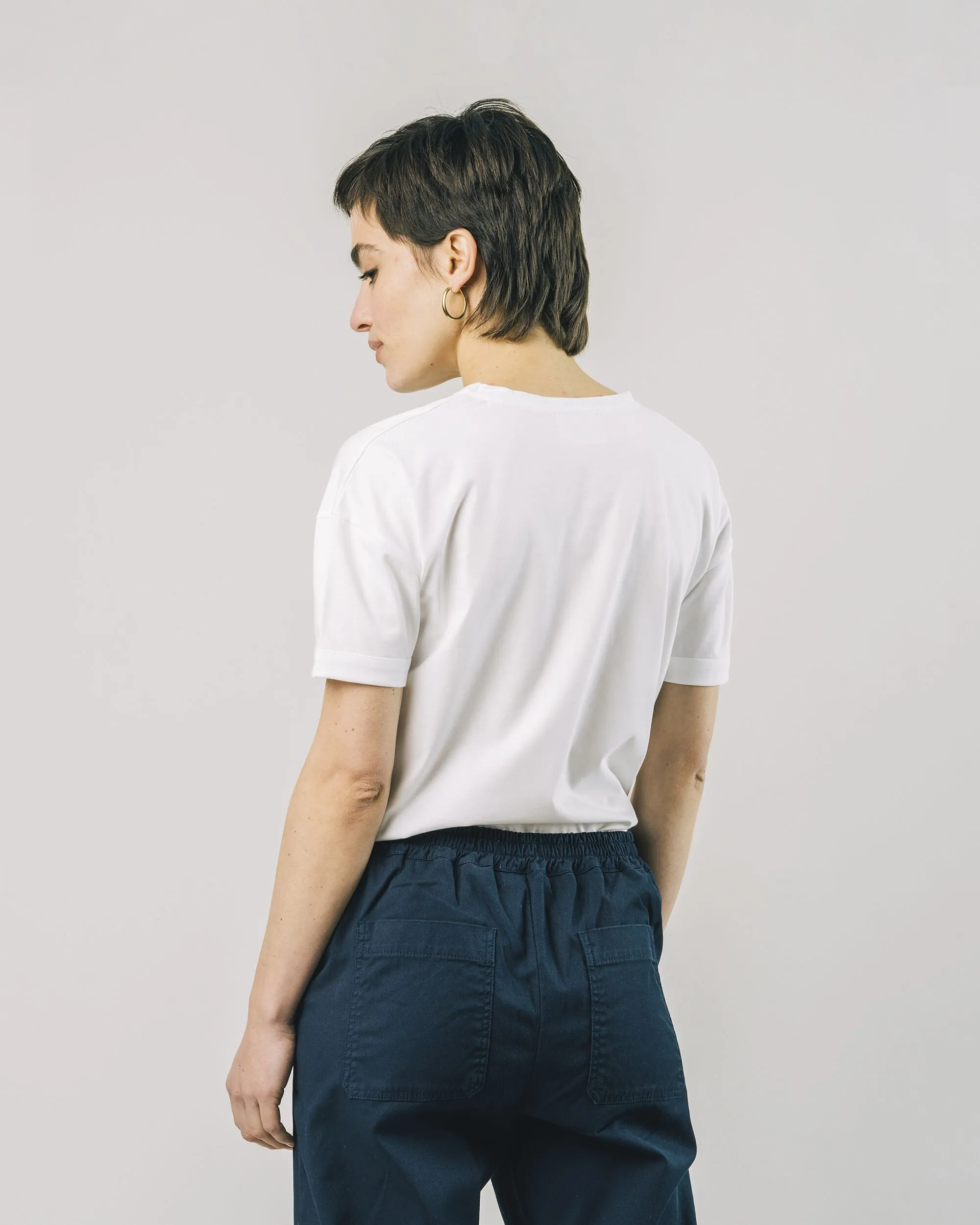 Lightweight Fabric District Slim T-Shirt White