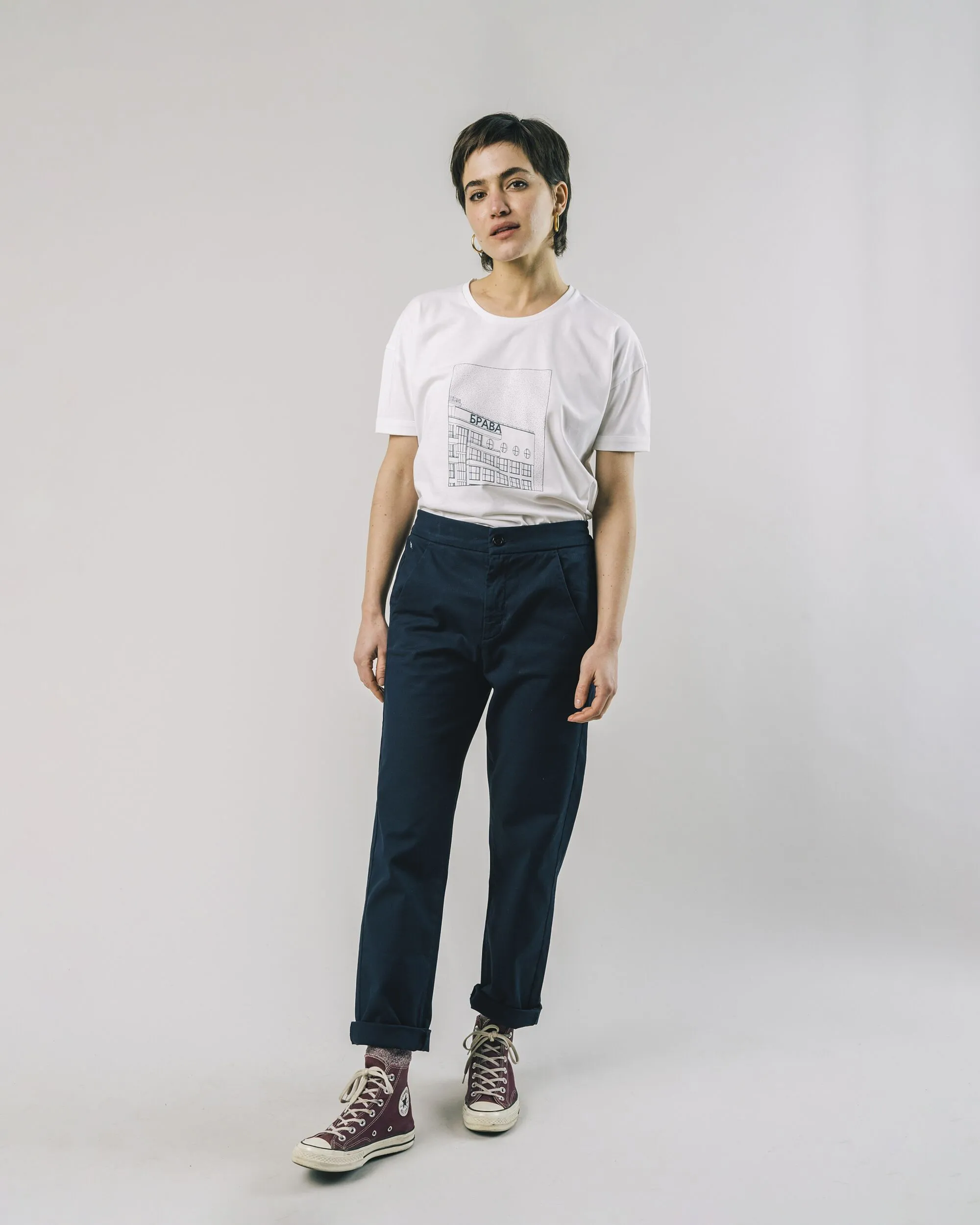 Chic Design Day-to-Day Comfort District Slim T-Shirt White