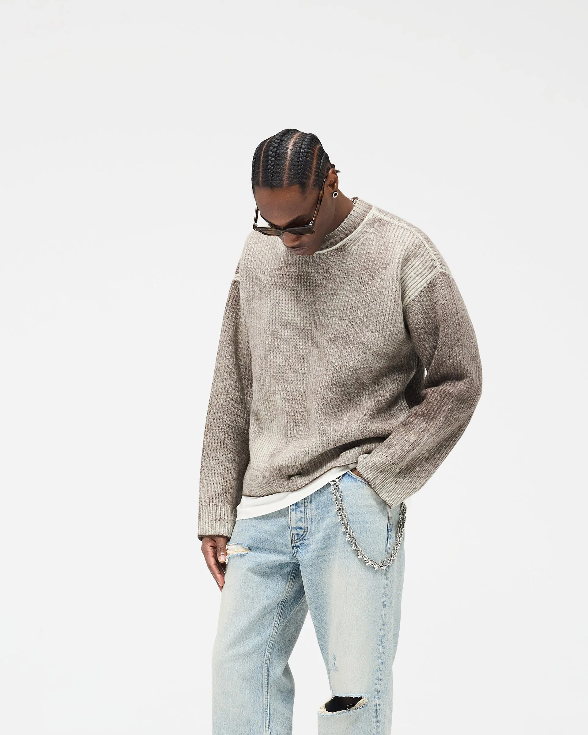 Reversible Fade Out Sweater - Nero Desk Style