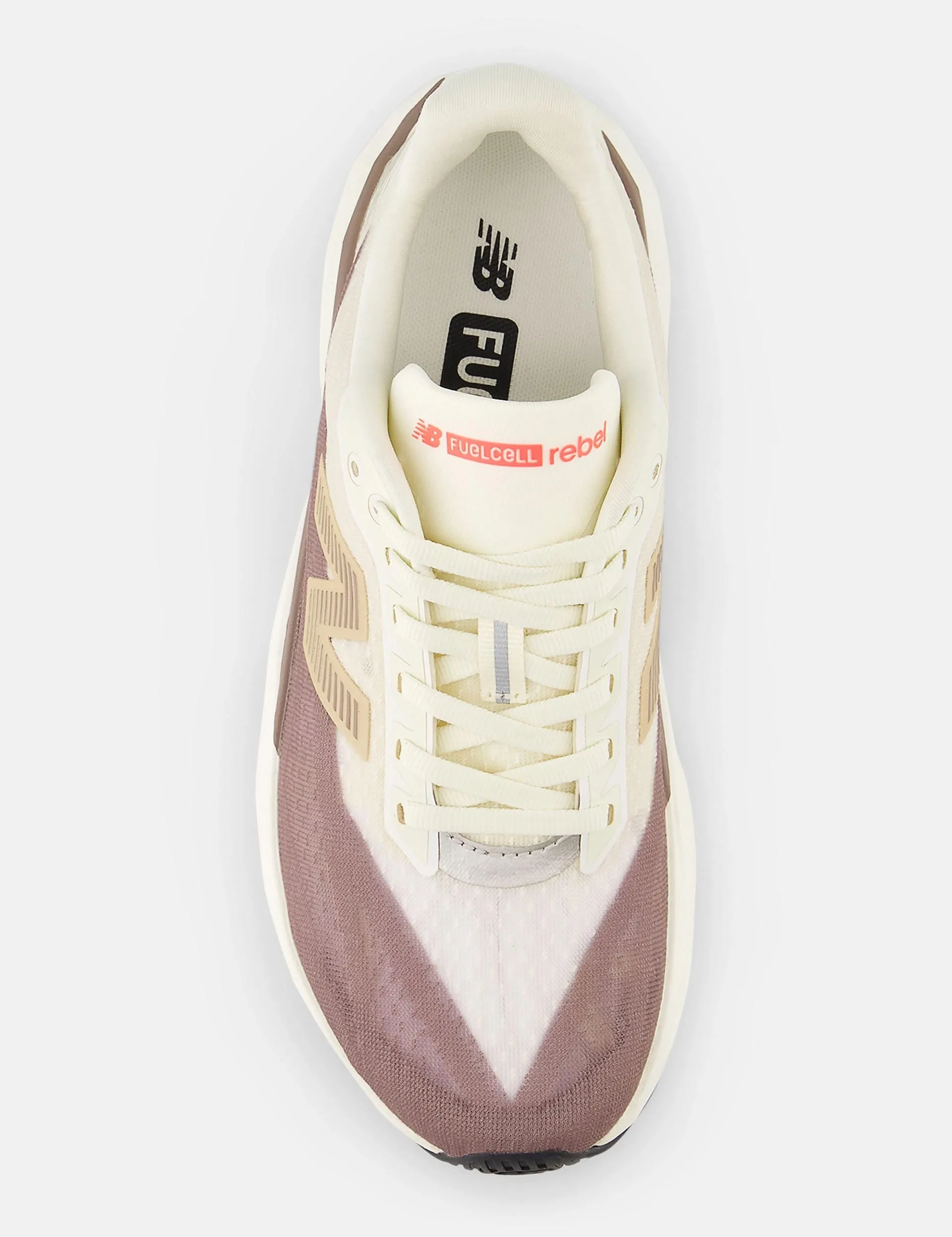 Centered Lacing Web beginner runners' shoes FuelCell Rebel v5 Shoes - Angora