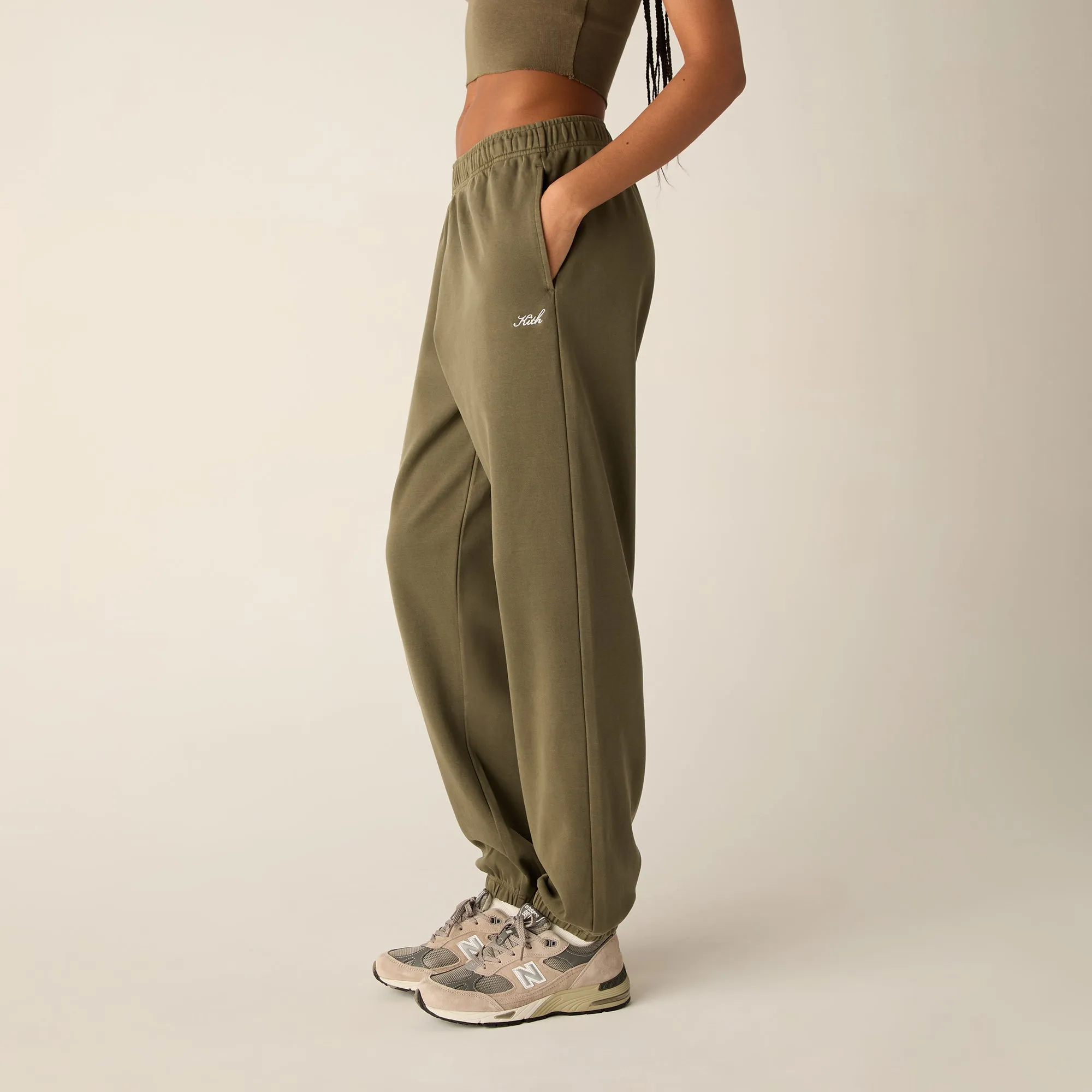 Stain Resistant Weave Kith Women Chelsea III Sweatpant - Canopy