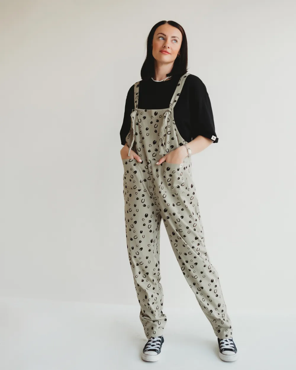 Fire Core Smart Glow Lila Grey Equestrian Print Dungarees