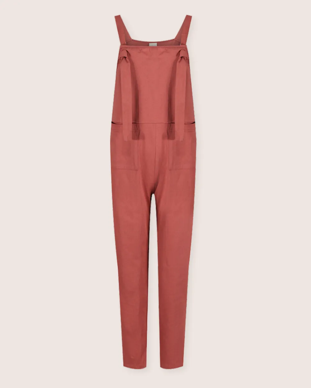Lila Red Dungarees SustainableYarnBlend Swim Easy