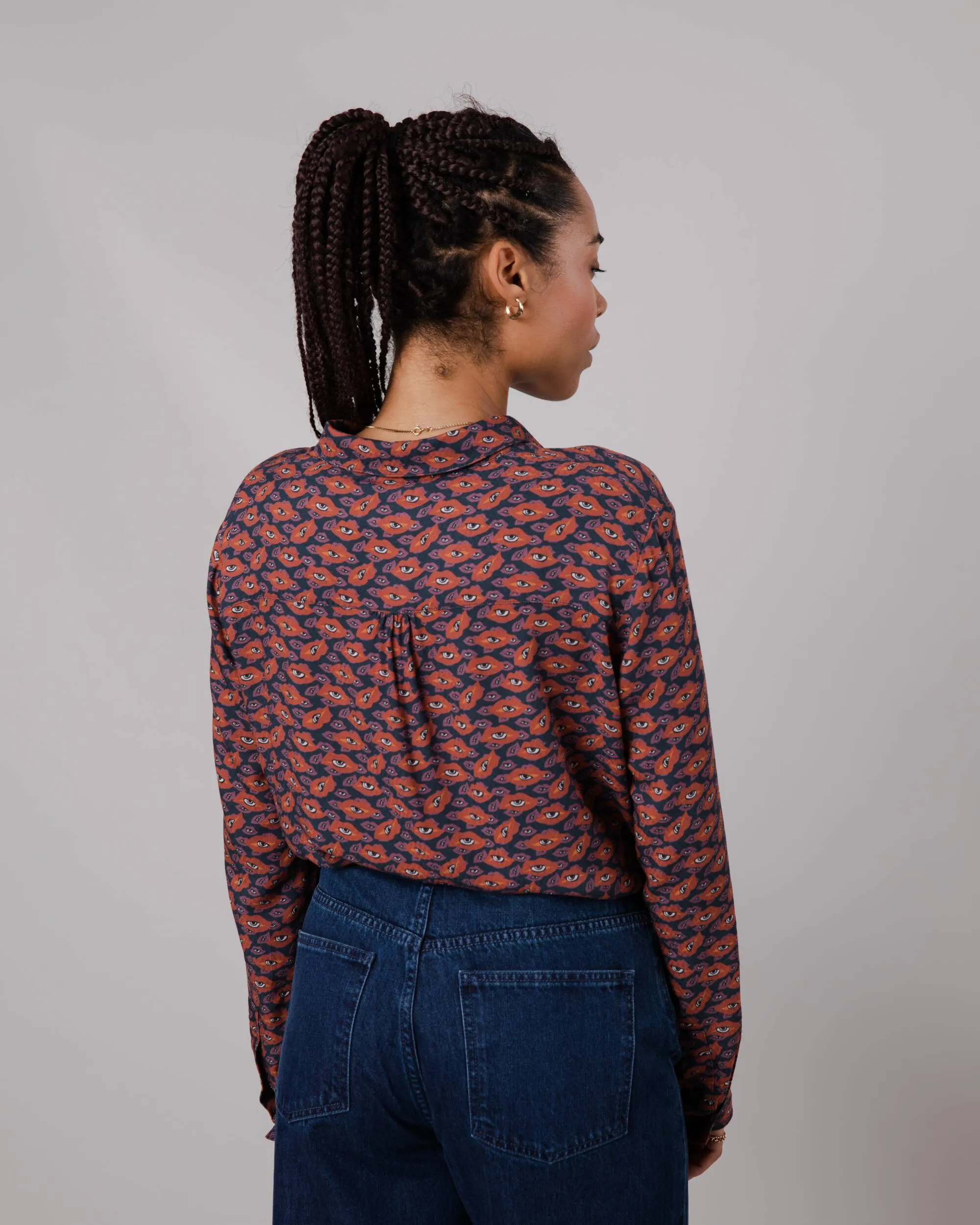 Cozy Performance Timeless Top Lips Blouse Red