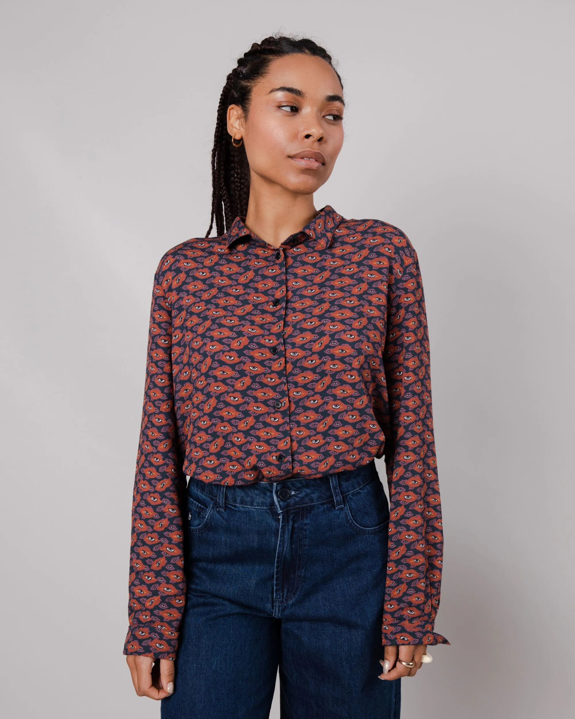 Fashion Fit Lips Blouse Red