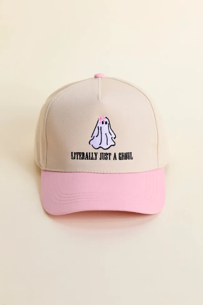 Literally Just A Ghoul Pink Trucker Hat SALE Casual Comfort Look Modern and Soft