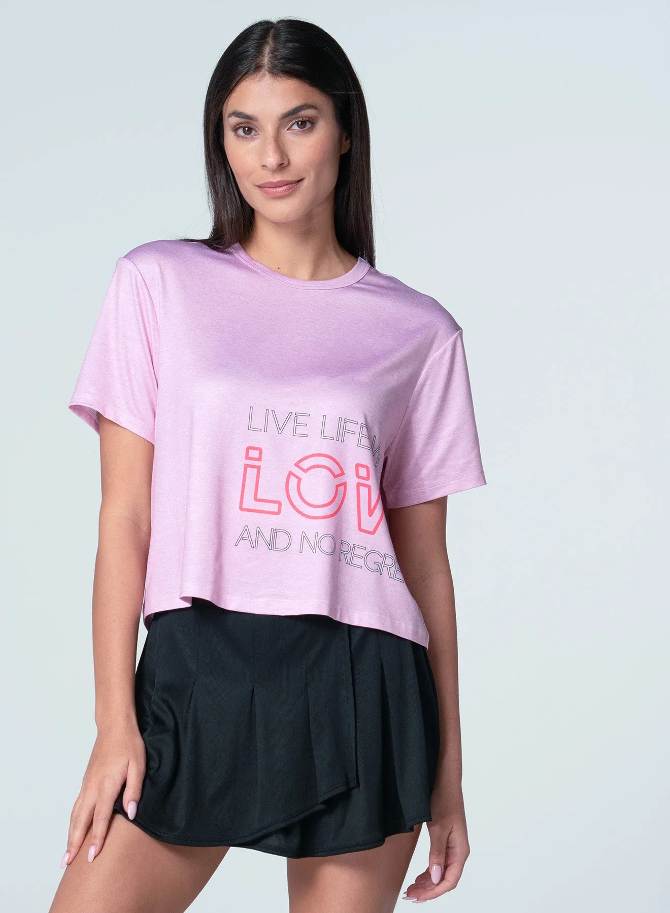 Live Life With Love Short Sleeve Perfect for Layering