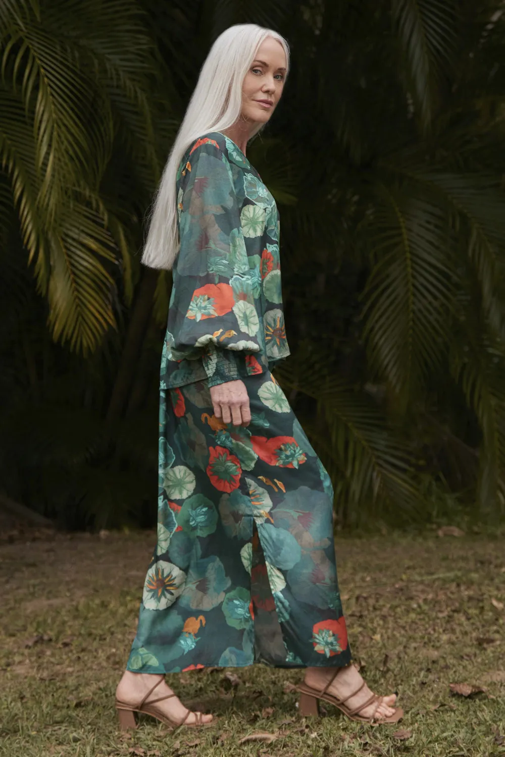 Effortless Layer Tamara Long Sleeve Top in Lotus