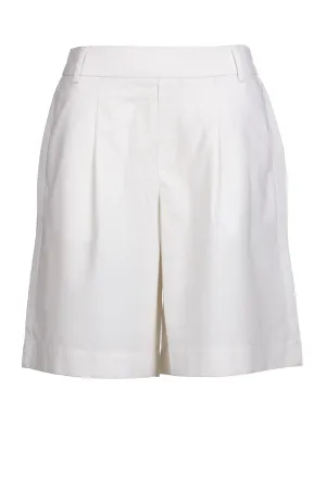 Cotton Linen Blend Shorts | WHITE | 6780A1 striped shorts