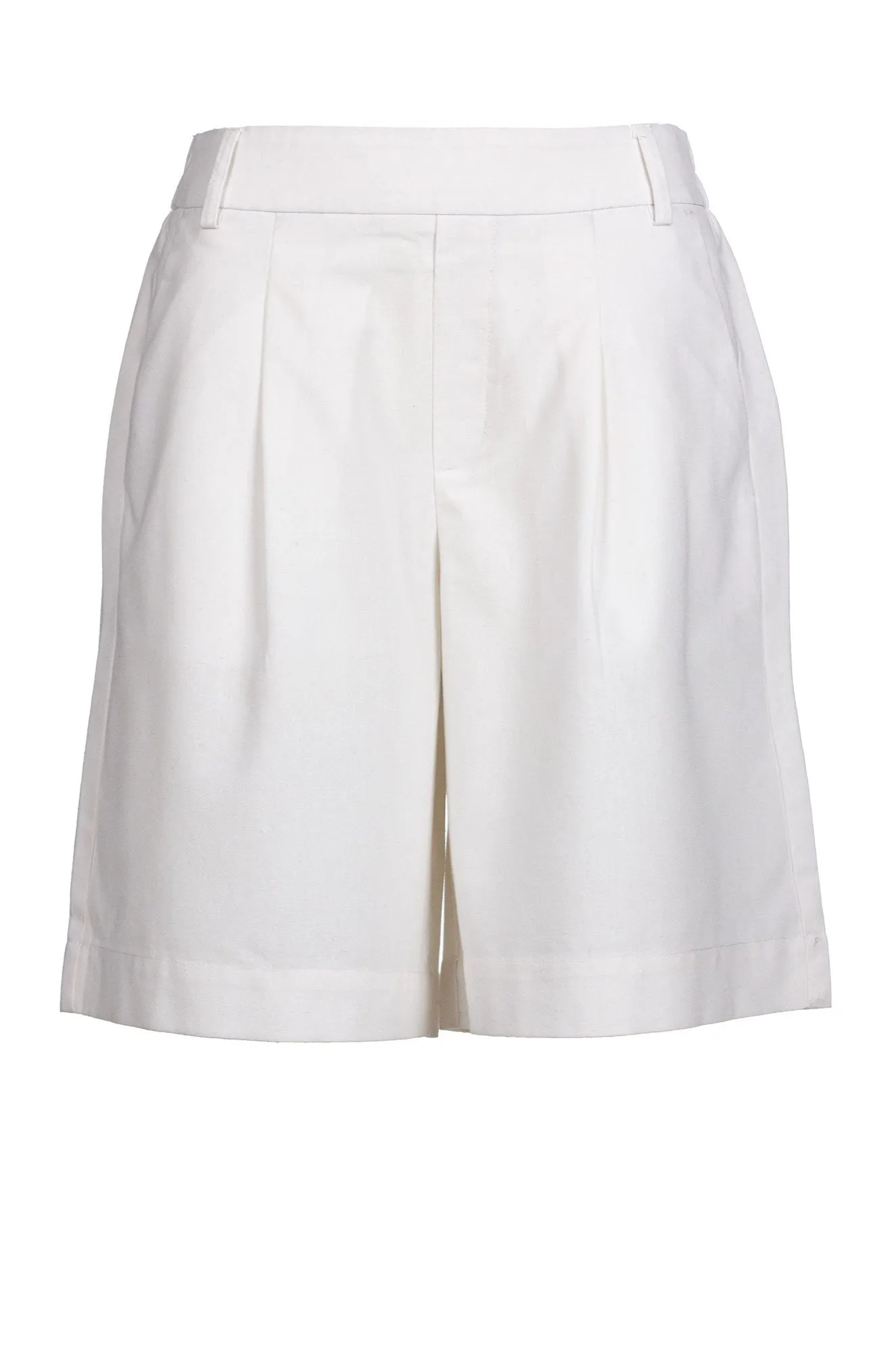 Cotton Linen Blend Shorts | WHITE | 6780A1 Flexible Comfort Wear MultiPocket Design