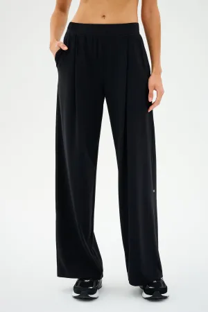 WrinkleFreeFabric Lucas Airweight Trouser - Black