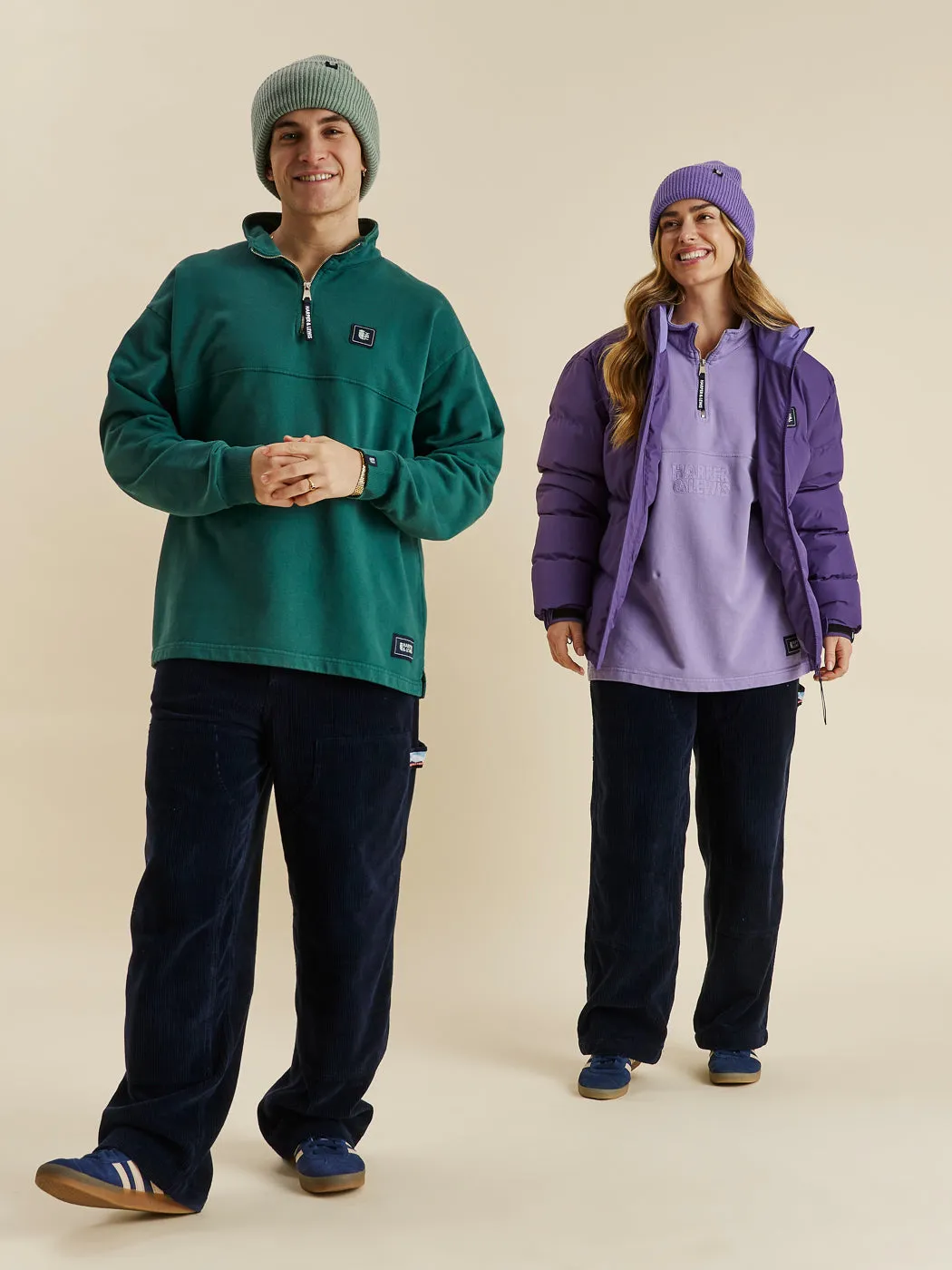 product gym readiness Warm Comfort Lumi 1/4 Zip Oversized Sweater Dark Green