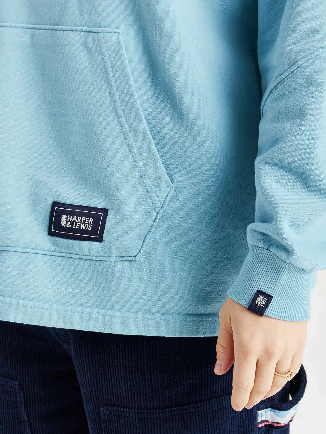 Lumi Oversized Hoodie Steel Blue comfortable for sitting Timeless Hoodie