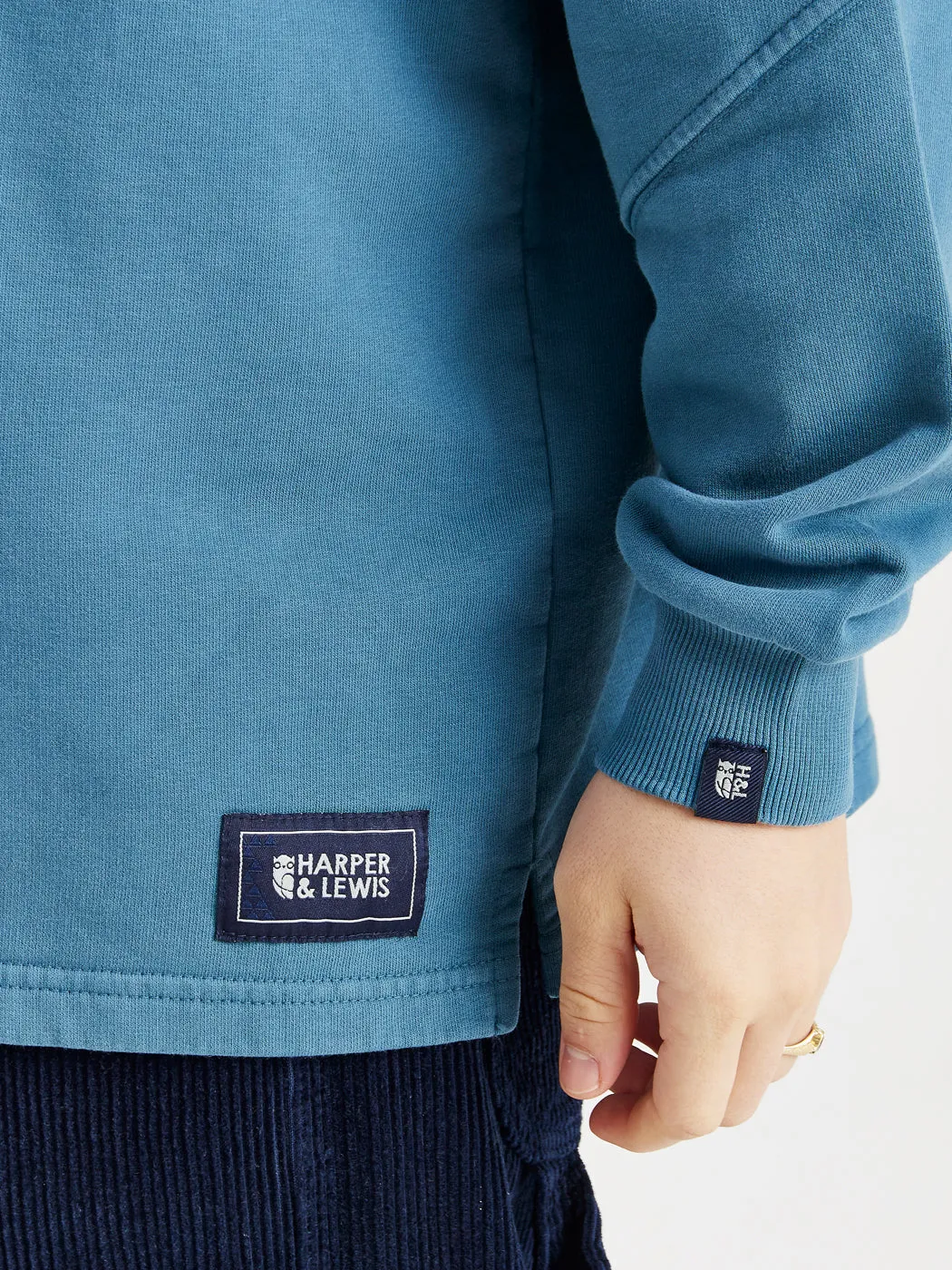 product tag identification Classic Layering Lumi Oversized Sweater Petrol