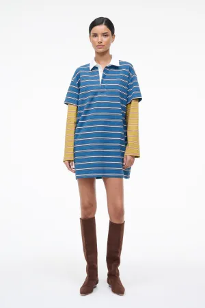 Work Flex Trendy Layer IVAR DRESS | CHARTREUSE STRIPE NAUTIC STRIPE