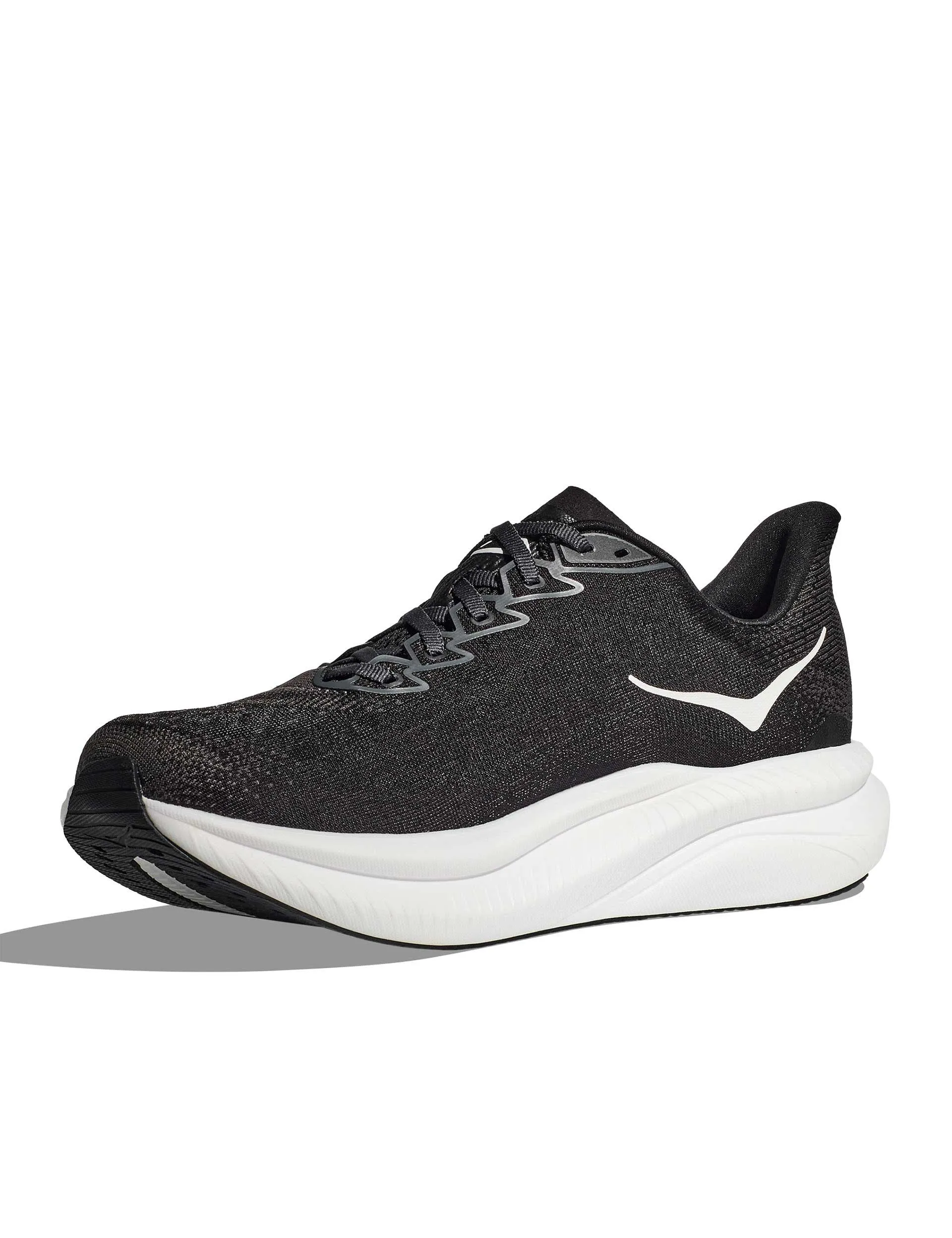 Mach 6 - Black/White long - term use shoe durability toe - box roomy shoes