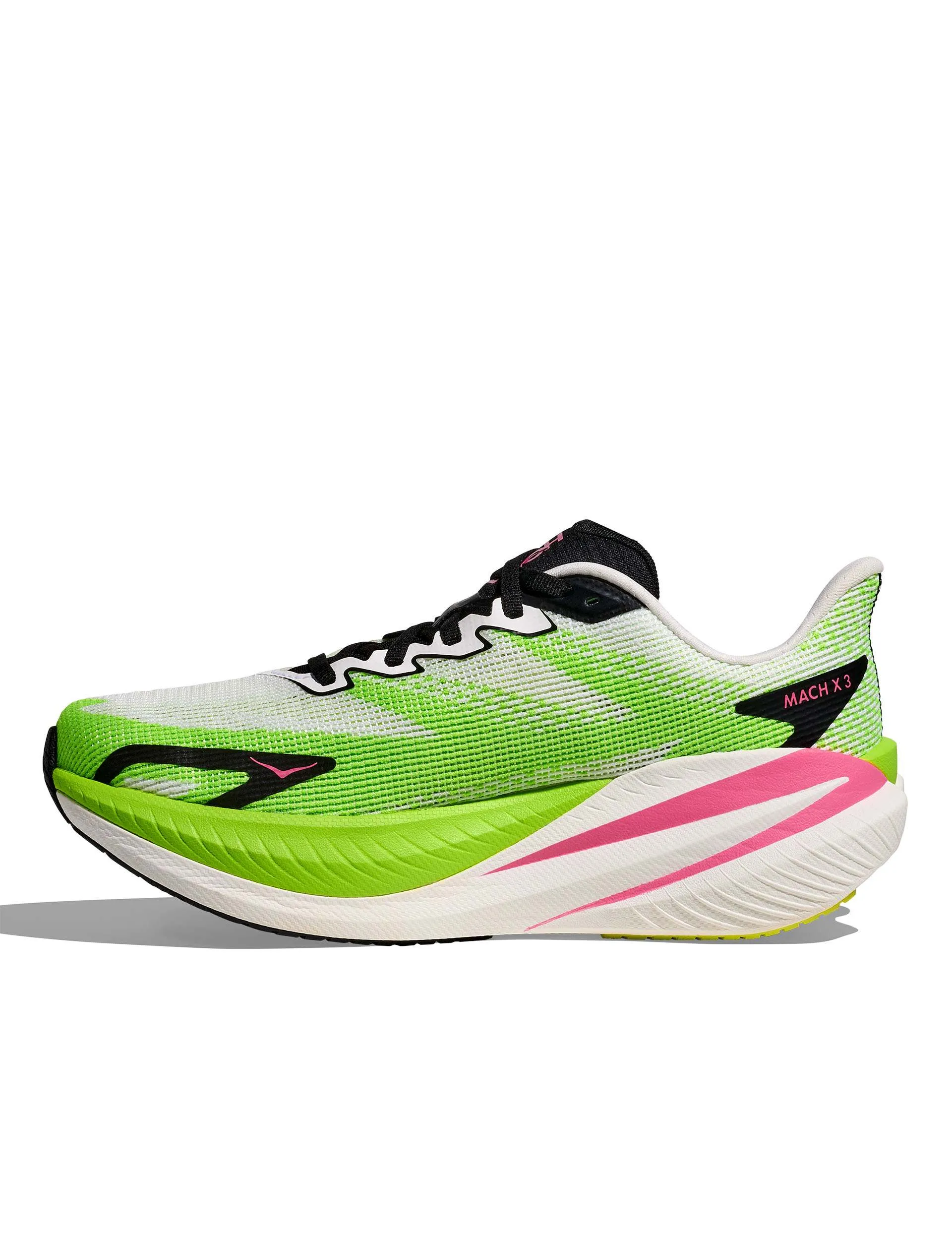 Mach X 3 - White/Neon Lime padded - collar shoes