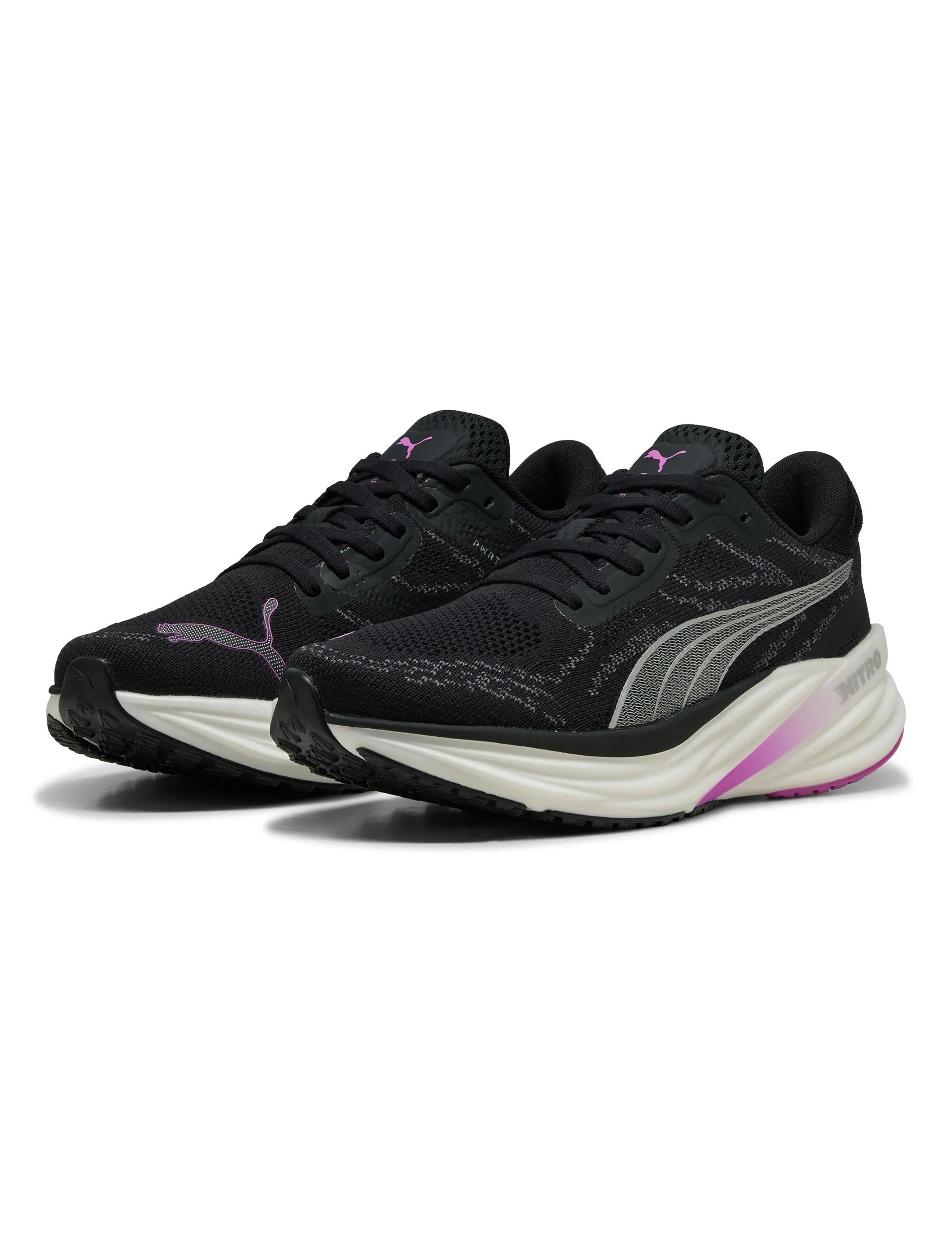 Cold Weather Contoured Arch Magnify NITRO 2 Shoes - Black/Pure Magenta