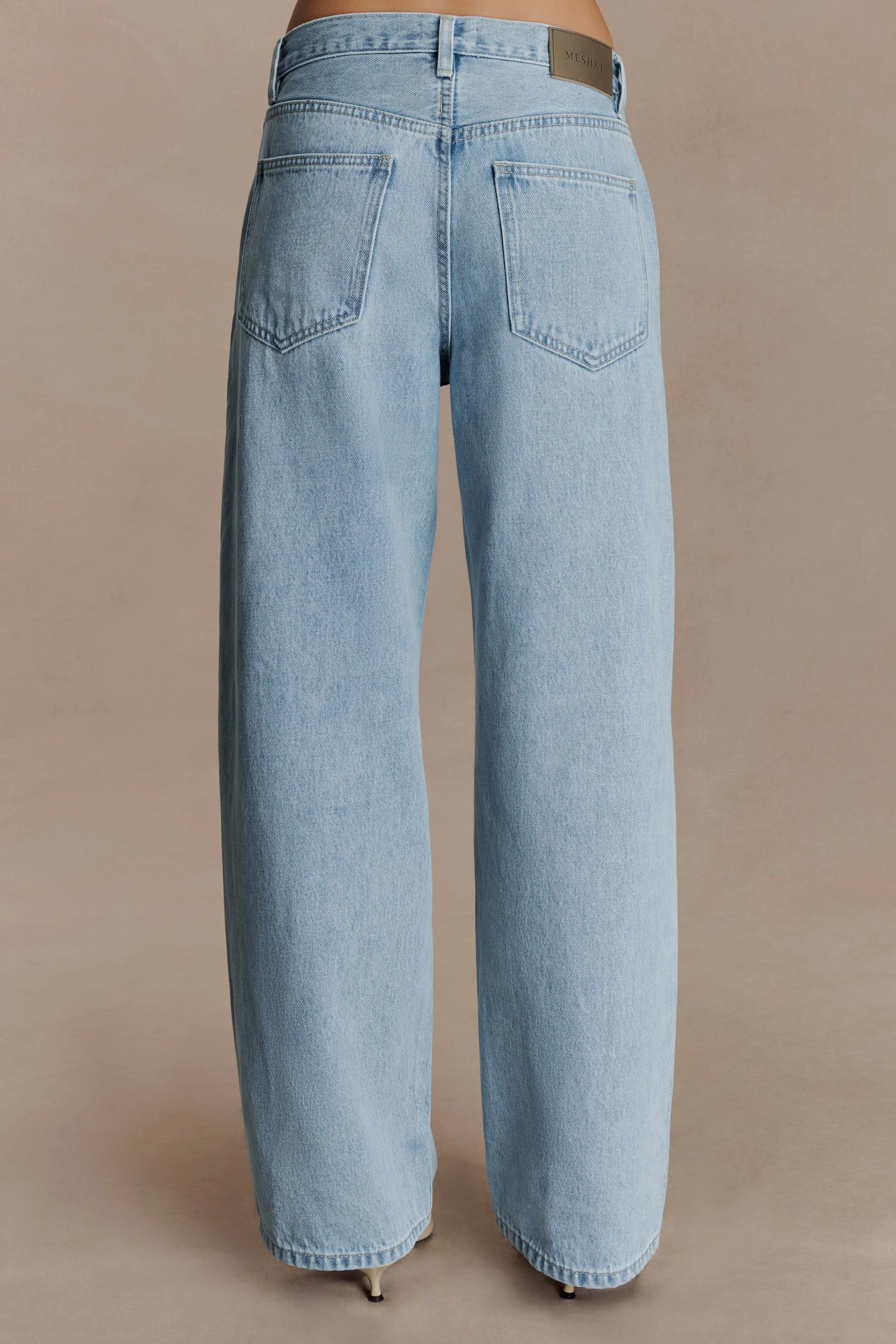 Mannon Mid Rise Denim Jeans - 80'S Blue Daily Mix Shopping Day Outdoor Enthusiast