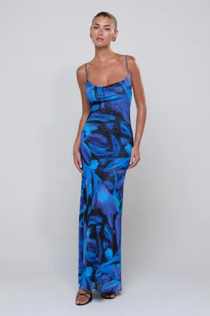 flattering appearance Chic Style Wear Margot Mesh Maxi in Lagoon