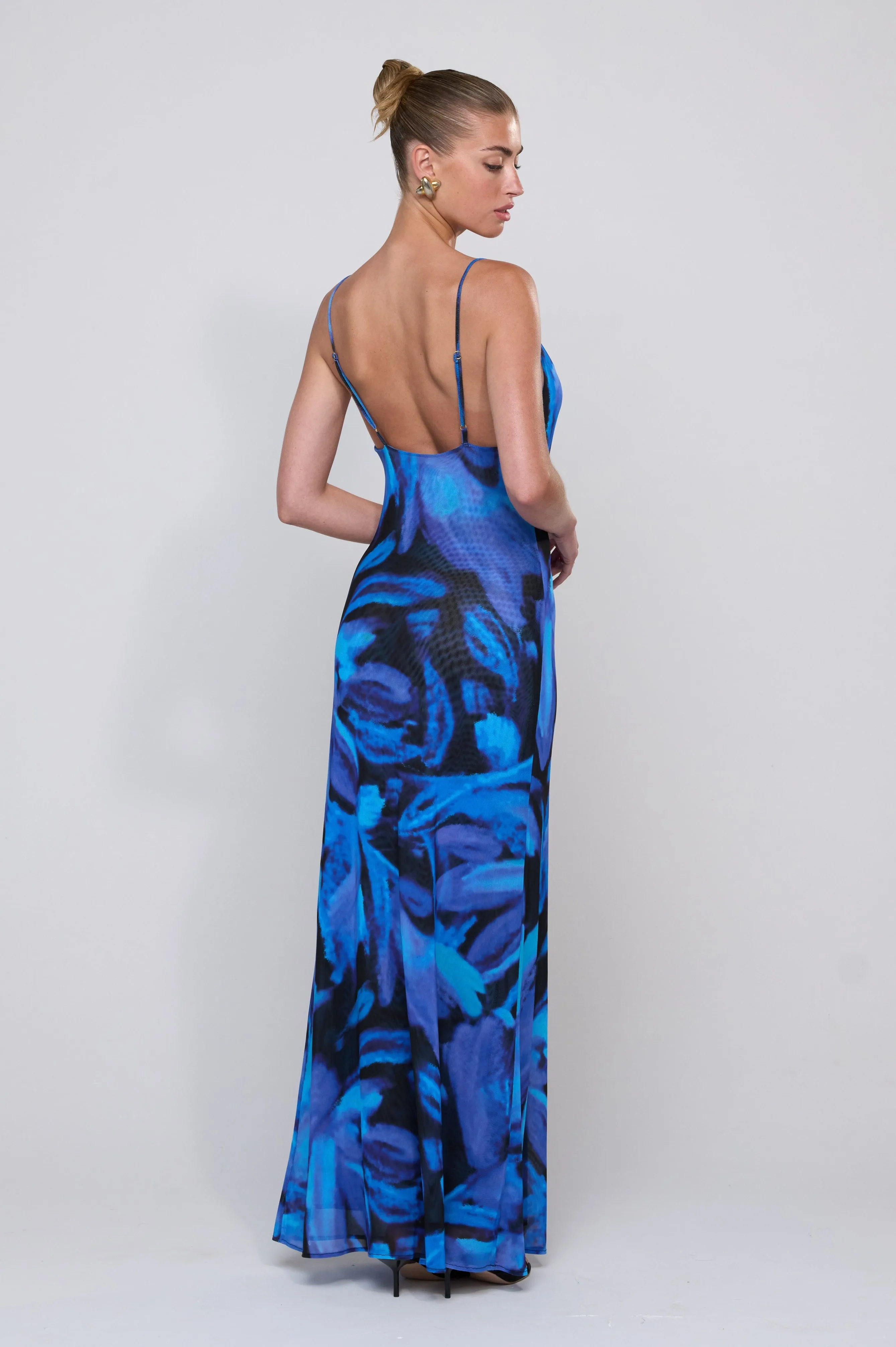 Capsule-Wardrobe Margot Mesh Maxi in Lagoon