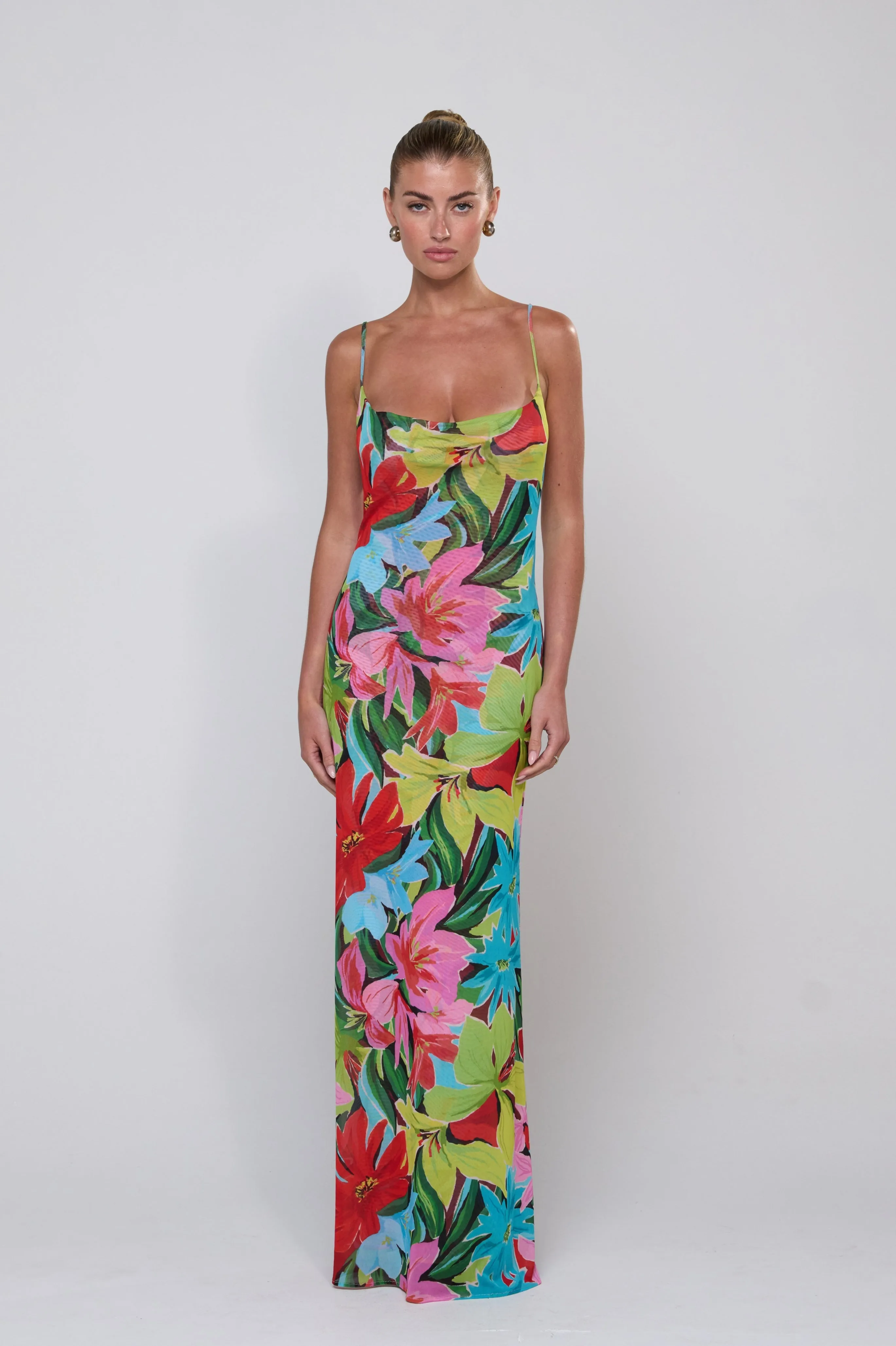 Margot Mesh Maxi in Tropicana Festive Mood Trendy pick