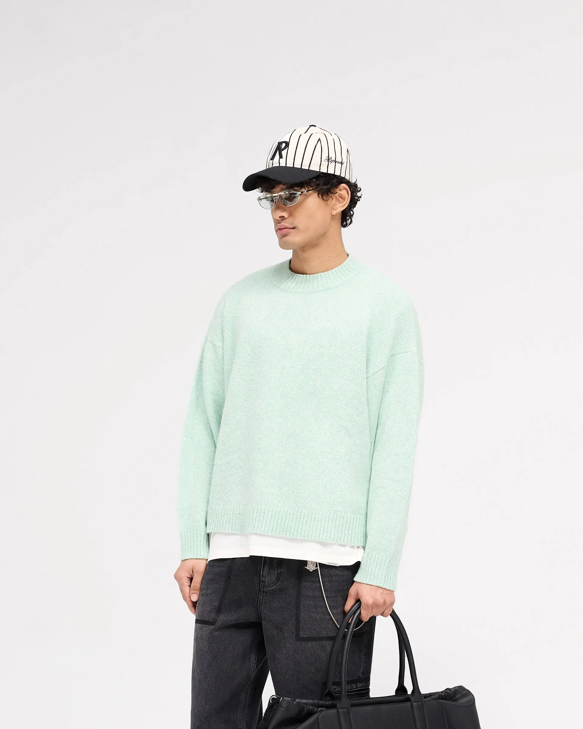 Professional Look DurableCoverstitch Marled Knit Jumper - Matcha