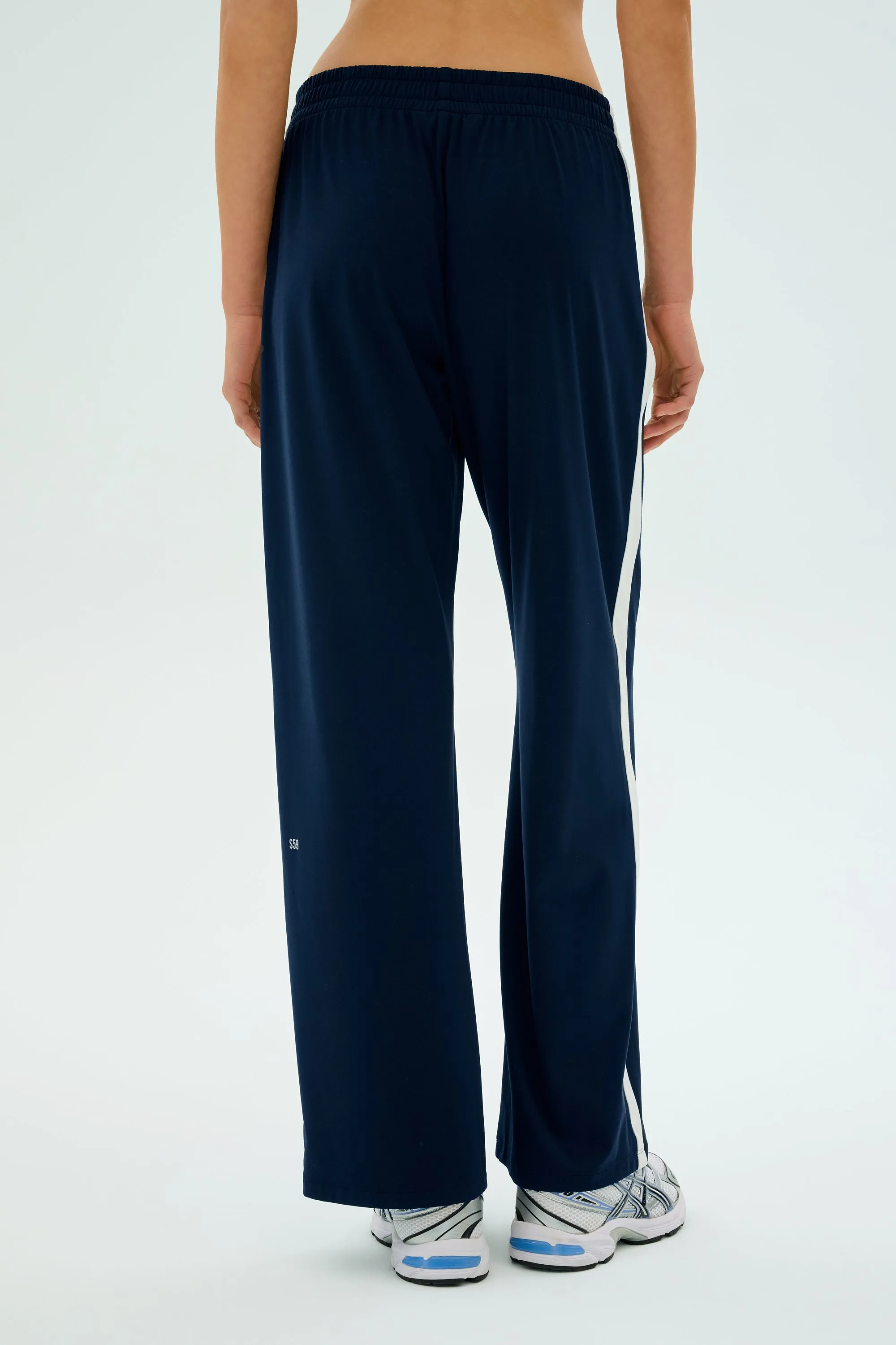Maxie Rigor Track Pant - Indigo/White Stylish Waistband Stretchable