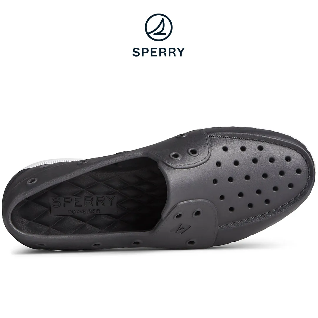 Zero Break In Period Dog Run Men's Authentic Original Float Black Boat Shoe (STS23287)