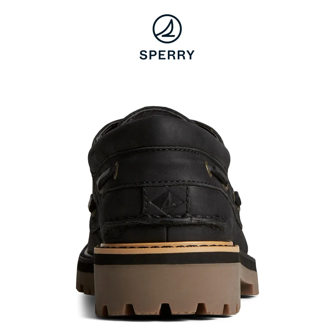 Men's Authentic Original Lug Boat Shoe - Black (STS25155) Marathon Pace Trail Run