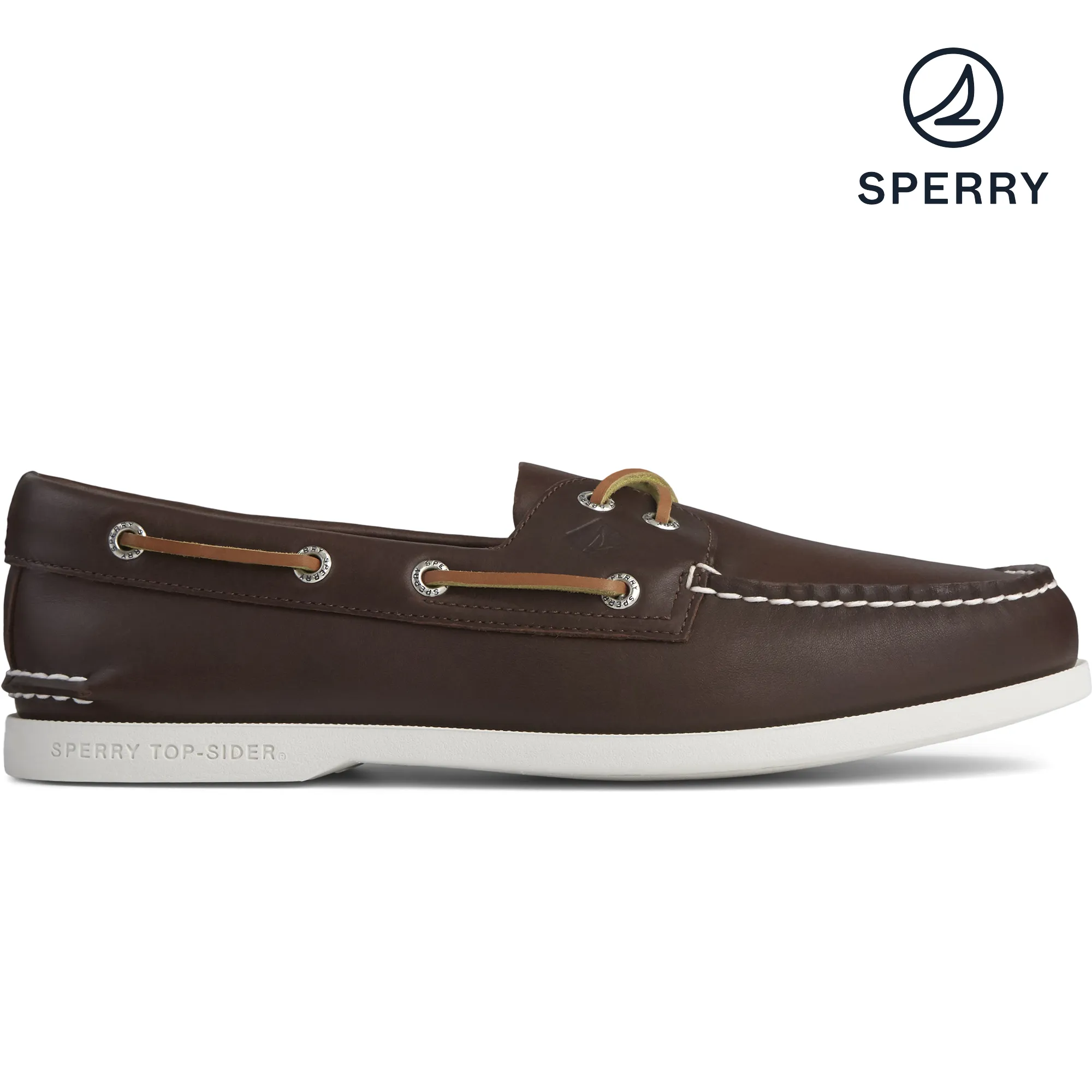 Smooth Motion Transition Men's Authentic Original PLUSHWAVE Boat Shoe - Brown (STS22198)