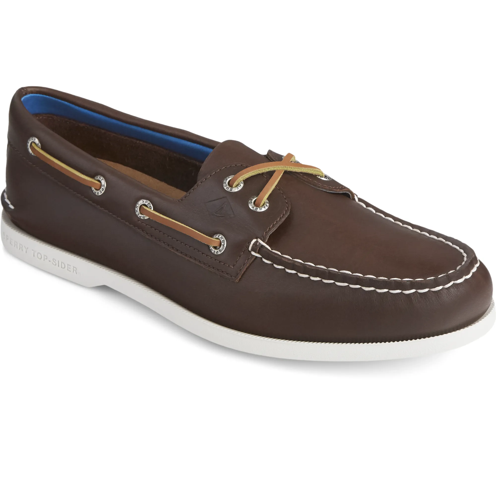 Men's Authentic Original PLUSHWAVE Boat Shoe - Brown (STS22198) Street Ready