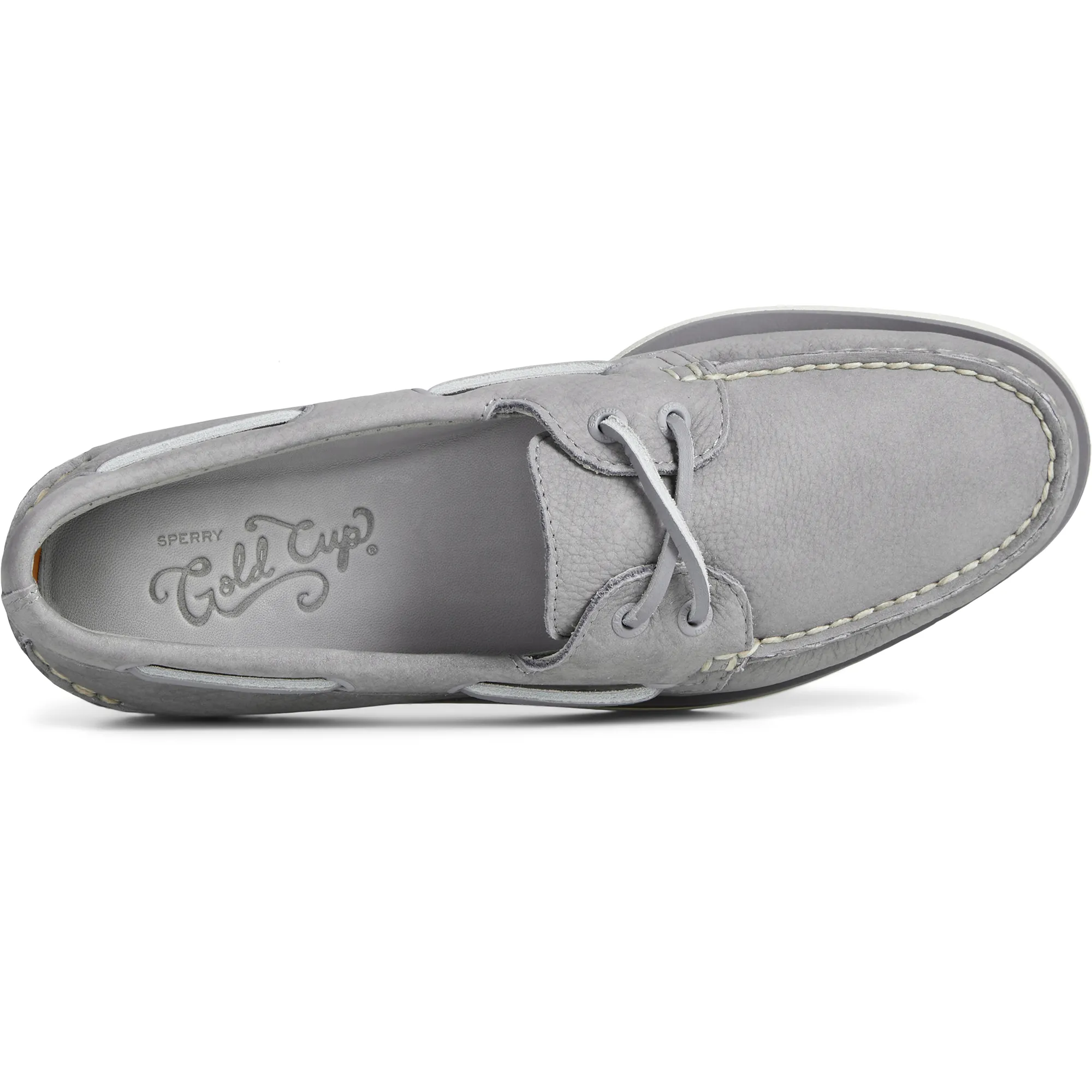 Men's Gold Cup Authentic Original Nubuck Boat Shoe - Grey (STS24499) Anti Slip Traction Modern Street