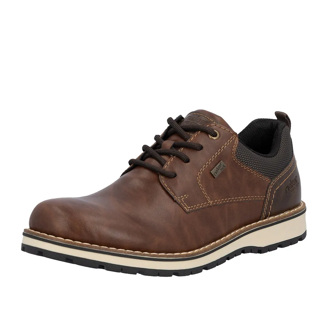 Fast Comfort Mens Rieker Ronny 06 in Wood/Toffee/Schwarz