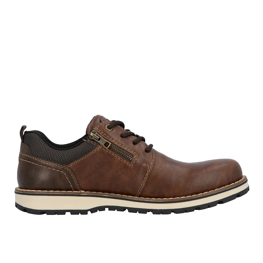 Mens Rieker Ronny 06 in Wood/Toffee/Schwarz Leap Step