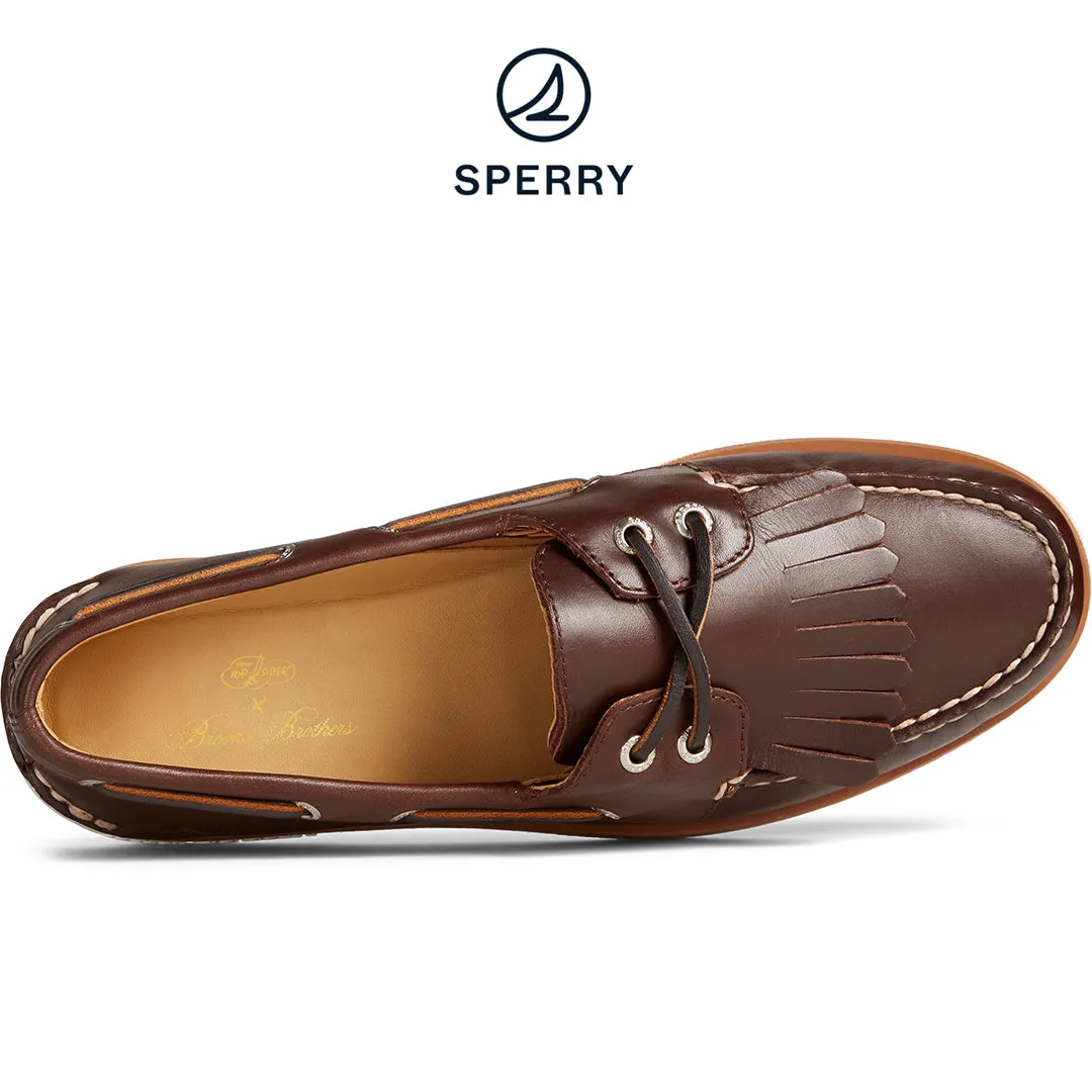 Minimal Weight Men's Sperry x Brooks Brothers Authentic Original? Kiltie Boat Shoe - Brown (STS24332)