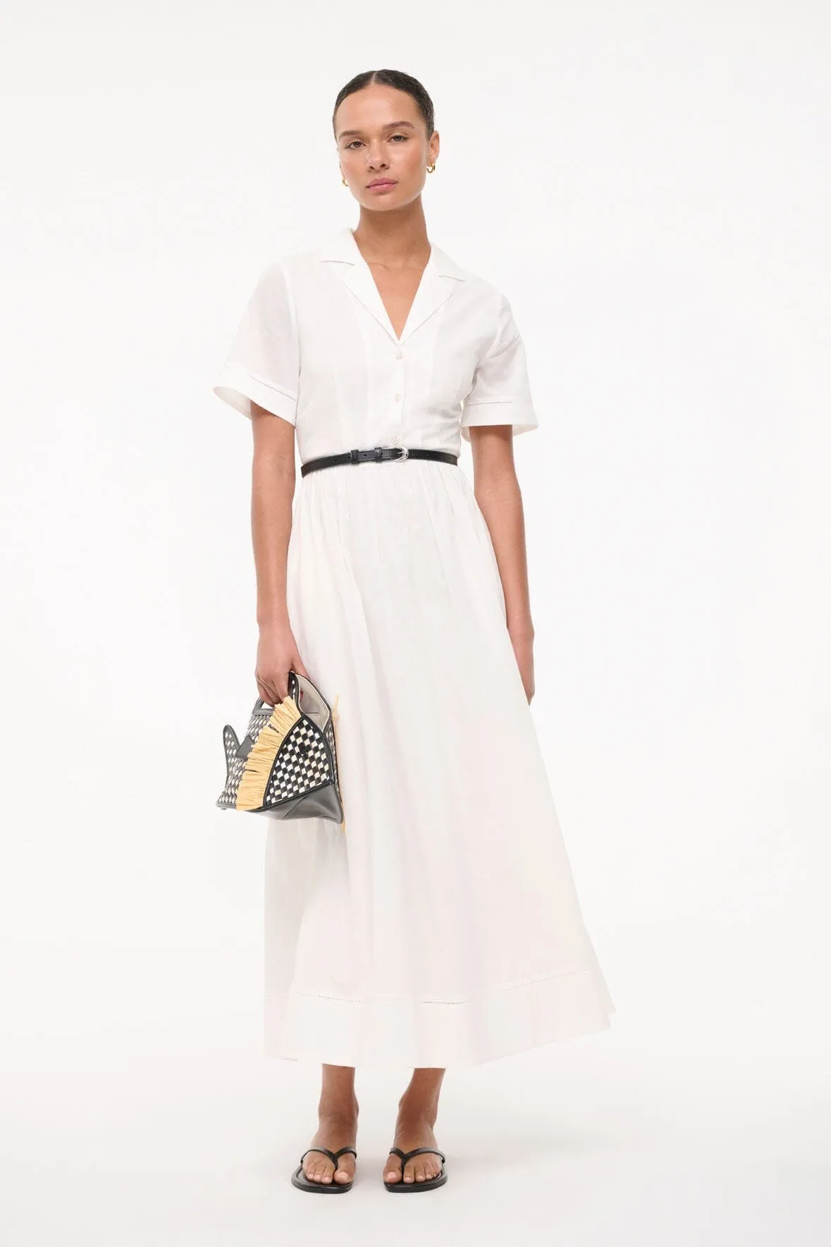 MERYL DRESS | WHITE Cotton Touch