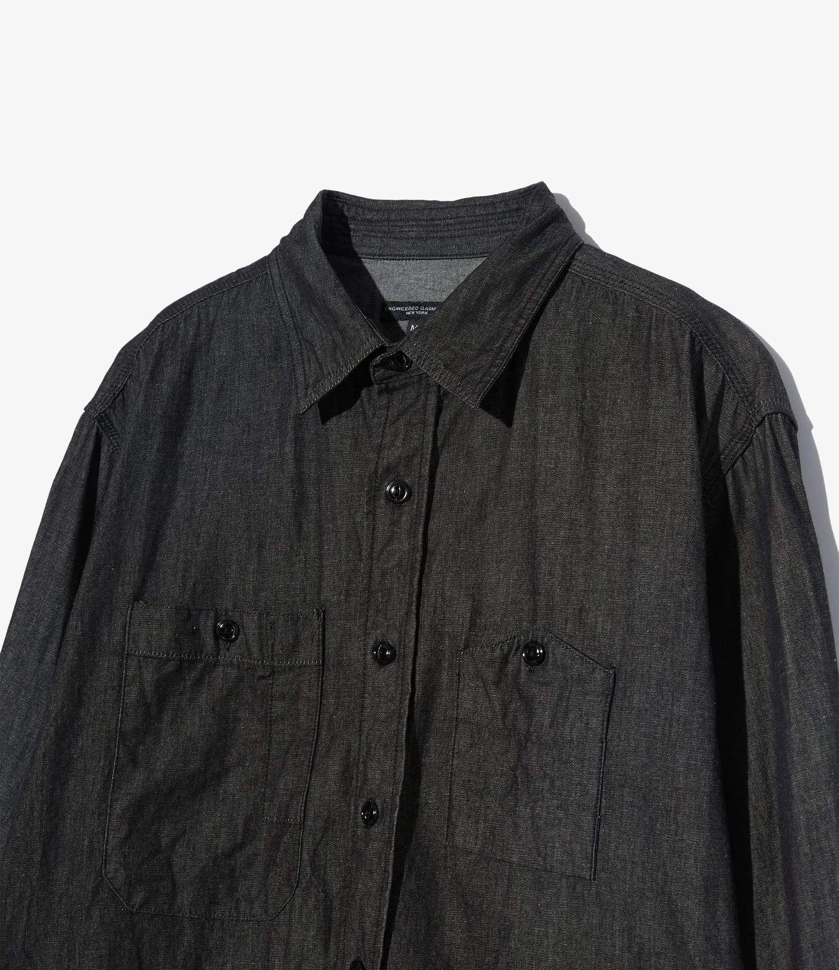 Work Shirt ?C Black Shirting Denim BreathableFabric